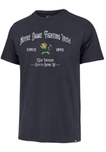 47 Notre Dame Fighting Irish Navy Blue Whitlock Franklin Short Sleeve Fashion T Shirt