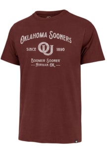 47 Oklahoma Sooners Crimson Whitlock Franklin Short Sleeve Fashion T Shirt