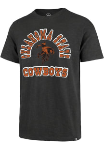 47 Oklahoma State Cowboys Charcoal Comeback Short Sleeve Fashion T Shirt