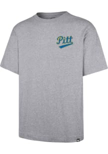 47 Pitt Panthers Grey History Lock Short Sleeve Fashion T Shirt