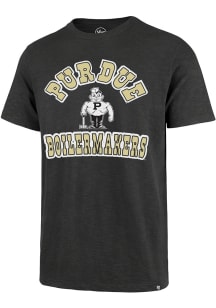 47 Purdue Boilermakers Charcoal Comeback Short Sleeve Fashion T Shirt