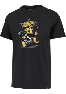 47 Wichita State Shockers Black Knockout Fieldhouse Short Sleeve Fashion T Shirt