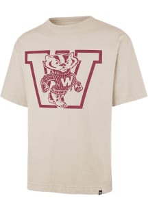 47 Wisconsin Badgers Tan Bouldering Imprint Ravine Short Sleeve Fashion T Shirt