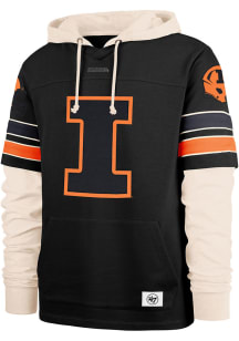 47 Illinois Fighting Illini Mens Black Lacer Fashion Hood