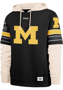 47 Michigan Wolverines Mens Black Lacer Fashion Hood