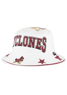 47 Iowa State Cyclones White ENERGIZE BUCKET Mens Bucket Hat