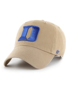 47 Duke Blue Devils Clean Up Adjustable Hat - Tan