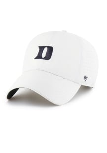 47 Duke Blue Devils Flow Clean Up Adjustable Hat - White