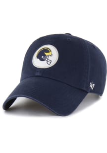 47 Michigan Wolverines HARD HAT 47 CLEAN UP Adjustable Hat - Blue