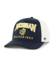 47 Michigan Wolverines HARD HAT 47 HITCH Adjustable Hat - Blue