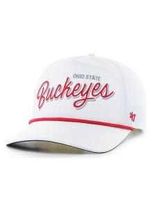47 Ohio State Buckeyes brrr Fairway Hitch Adjustable Hat - White