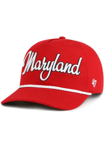 47 Maryland Terrapins Overhand Hitch Adjustable Hat - Red