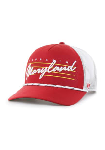47 Maryland Terrapins Downburst Mesh Hitch Adjustable Hat - Red