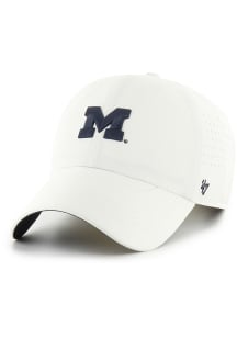 47 Michigan Wolverines Flow Clean Up Adjustable Hat - White
