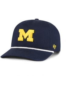 47 Michigan Wolverines Rope Hitch Adjustable Hat - Blue