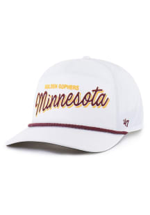 47 Minnesota Golden Gophers brrr Fairway Hitch Adjustable Hat - White