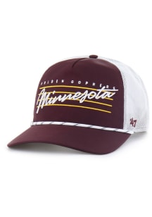 47 Minnesota Golden Gophers Downburst Mesh Hitch Adjustable Hat - Maroon
