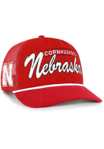 47 Nebraska Cornhuskers DOUBLE HEADER HITCH Adjustable Hat - Red