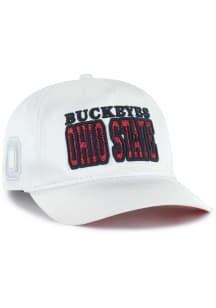 47 Ohio State Buckeyes White Outspoken Hitch Womens Adjustable Hat