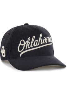 47 Oklahoma Sooners Golden Age Cord Hitch Adjustable Hat - Black