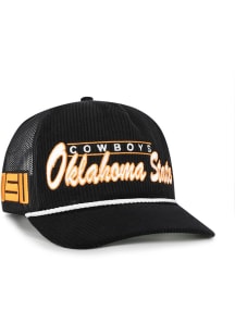 47 Oklahoma State Cowboys DOUBLE HEADER HITCH Adjustable Hat - Black