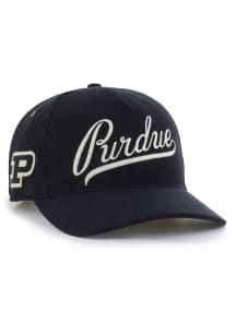 47 Purdue Boilermakers Golden Age Cord Hitch Adjustable Hat - Black