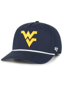 47 West Virginia Mountaineers Rope Hitch Adjustable Hat - Navy Blue