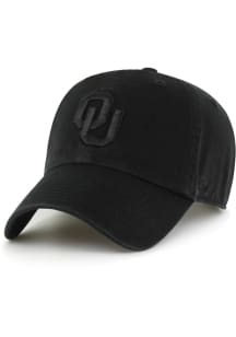 47 Oklahoma Sooners Clean Up Adjustable Hat - Black