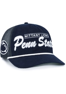 47 Penn State Nittany Lions DOUBLE HEADER HITCH Adjustable Hat - Navy Blue