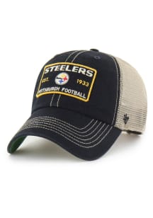 47 Pittsburgh Steelers Wabash Clean Up Adjustable Hat - Black