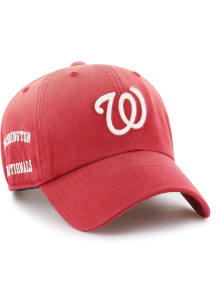 47 Washington Nationals Truro Clean Up Adjustable Hat - Red