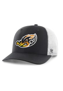 47 Akron RubberDucks Trucker Adjustable Hat - Black