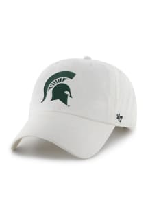 47 Michigan State Spartans Logo Clean Up Adjustable Hat - White