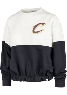 47 Cleveland Cavaliers Womens Navy Blue Take Two Crew Sweatshirt
