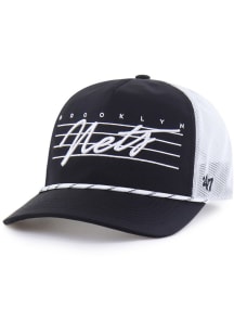 47 Brooklyn Nets Downburst Mesh Hitch Adjustable Hat - Black