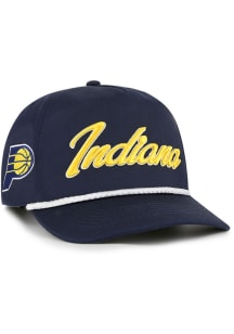 47 Indiana Pacers Overhand Hitch Adjustable Hat - Navy Blue