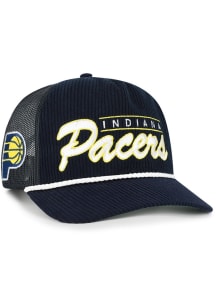 47 Indiana Pacers Double Header Hitch Adjustable Hat - Navy Blue