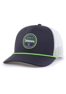 47 Minnesota Timberwolves brrr Fairway Strap Trucker Adjustable Hat - Navy Blue