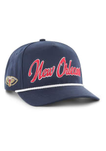 47 New Orleans Pelicans Overhand Hitch Adjustable Hat - Navy Blue