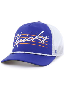 47 New York Knicks Downburst Mesh Hitch Adjustable Hat - Blue