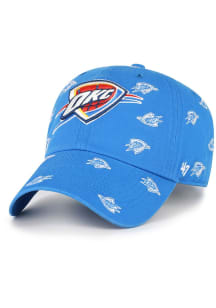 47 Oklahoma City Thunder Blue Confetti Clean Up Womens Adjustable Hat