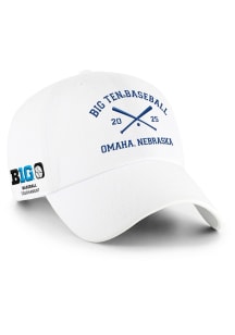 47 Big Ten 2025 Big Ten Baseball Tournament Clean Up Adjustable Hat - White