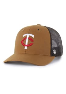47 Minnesota Twins Carhartt Trucker Adjustable Hat - Brown