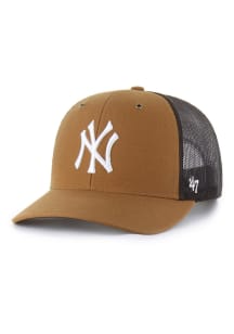 47 New York Yankees Carhartt Trucker Adjustable Hat - Brown