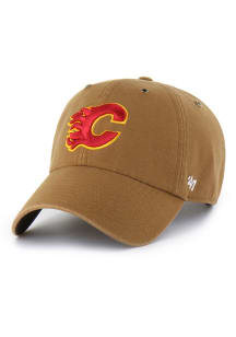 47 Calgary Flames Carhartt Clean Up Adjustable Hat - Brown