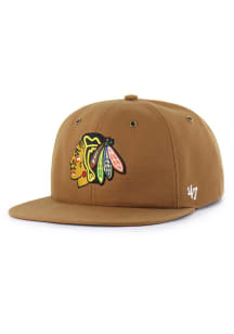 47 Chicago Blackhawks Brown Carhartt Captain RL Mens Snapback Hat