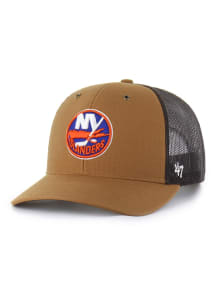 47 New York Islanders Carhartt Trucker Adjustable Hat - Brown