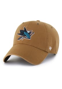 47 San Jose Sharks Carhartt Clean Up Adjustable Hat - Brown