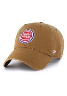 47 Detroit Pistons Carhartt Clean Up Adjustable Hat - Brown