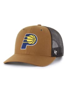 47 Indiana Pacers Carhartt Trucker Adjustable Hat - Brown